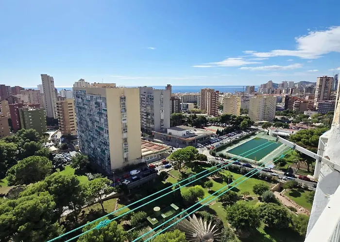 Lägenhet Magnificent One-bedroom With Sea View Benidorm